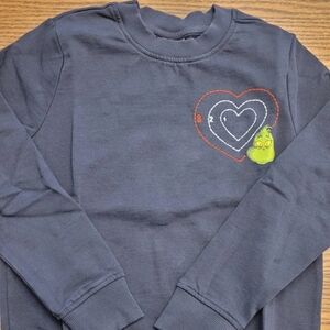 New Hanna Andersson Dr. Suess Grinch Black Sweatshirt - Size 8 / 130 Kids Youth